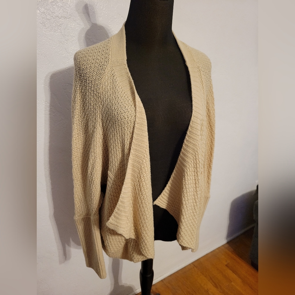 NWT Tan Batwing knit sweater